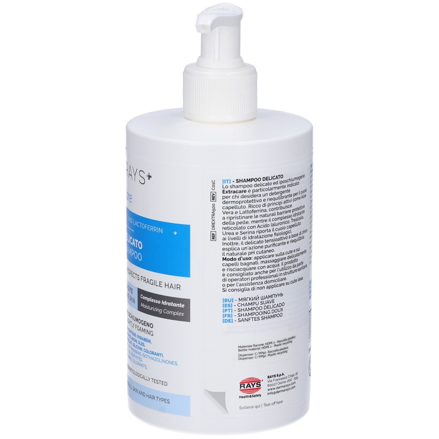 DermaRays+ ExtraCare Shampoo Delicato 500ml