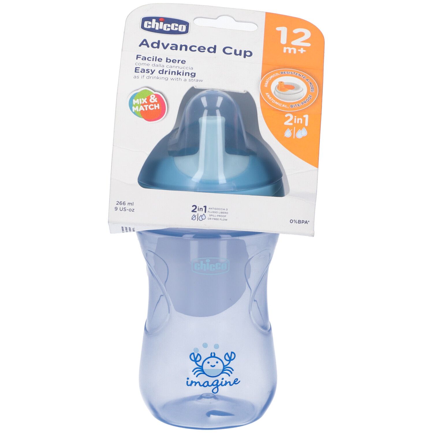 Chicco Tazza Advance Azzurra 12 Mesi