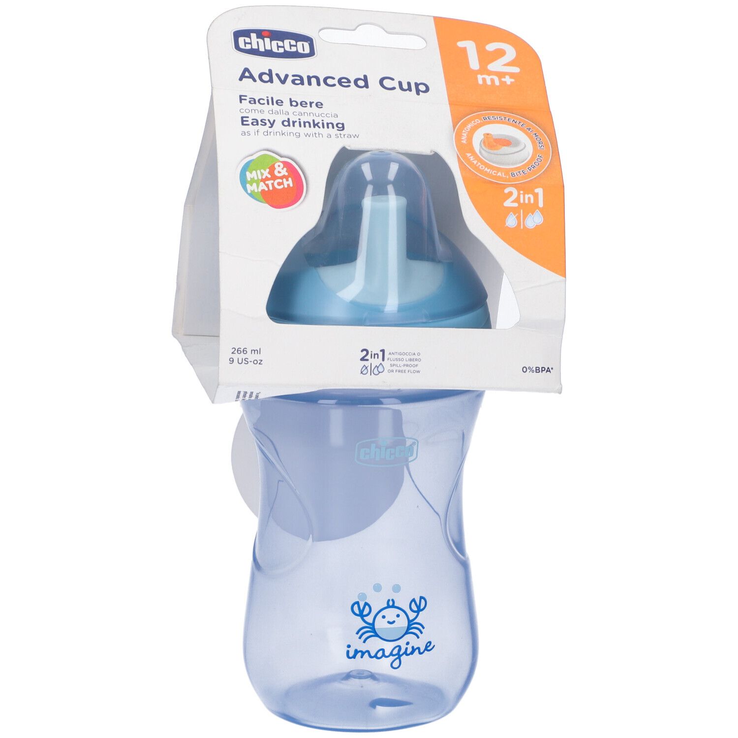 Chicco Tazza Advance Azzurra 12 Mesi