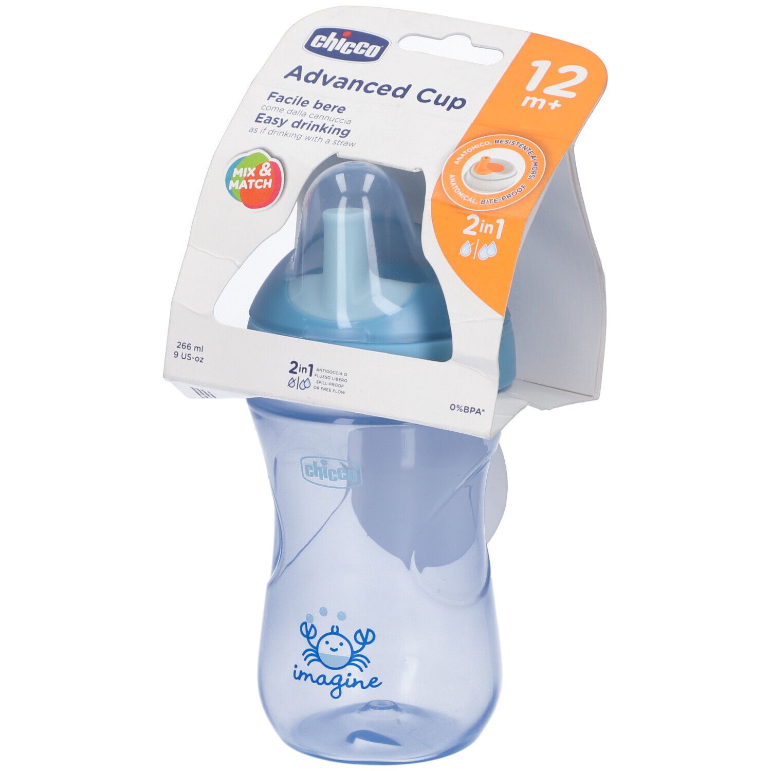 Chicco Tazza Advance Azzurra 12 Mesi
