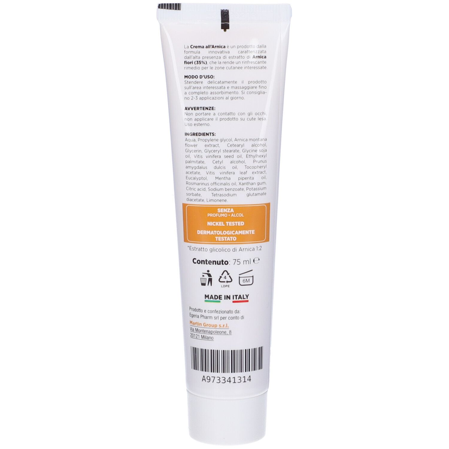 Arnica 35% Crema Tubo 75Ml