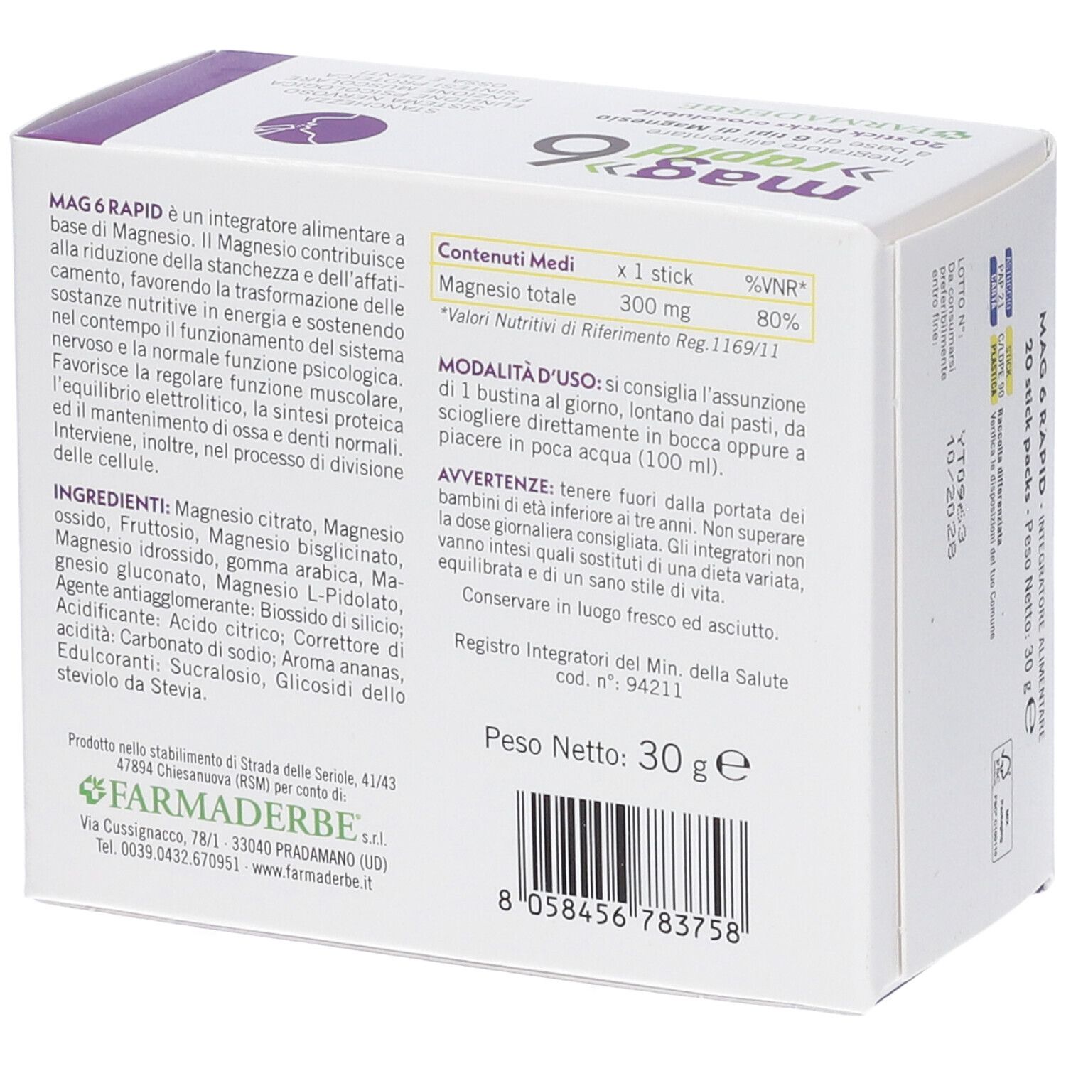 Mag 6 Rapid 20 Stick Da 1,5 G