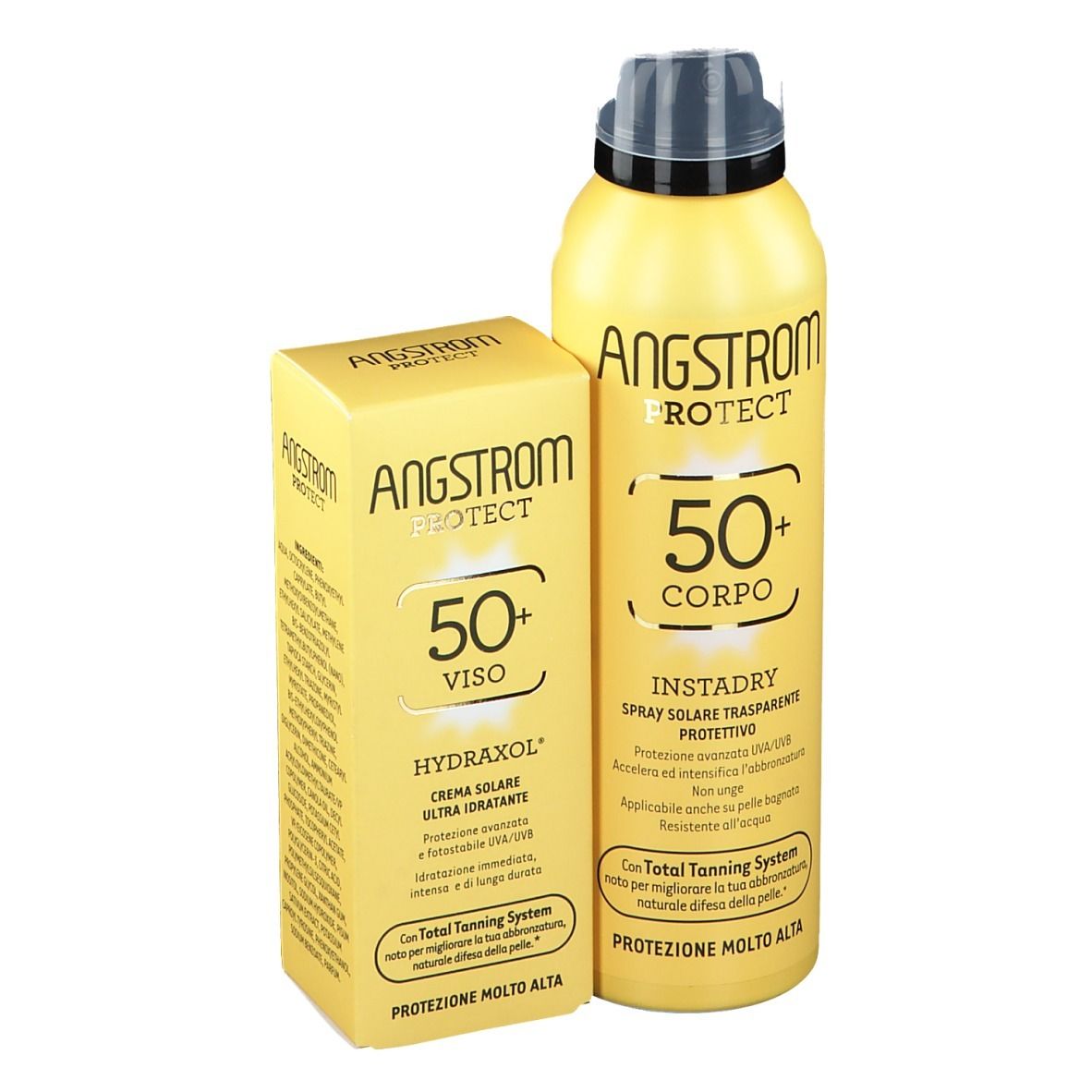 ANGSTROM PROTECT Crema Solare Viso 50+ e Spray Solare Corpo 50+