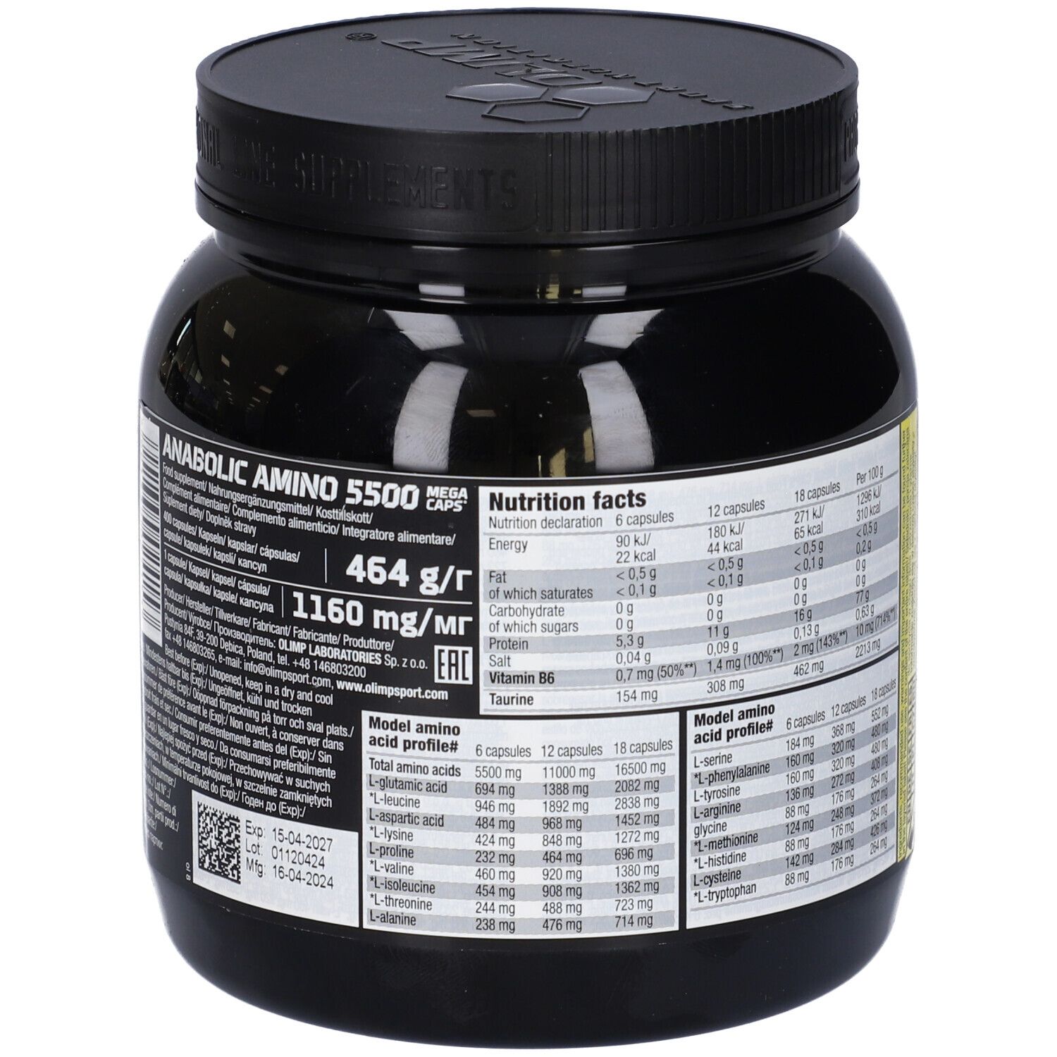 Anabolic Amino 5500 Mega Capsule