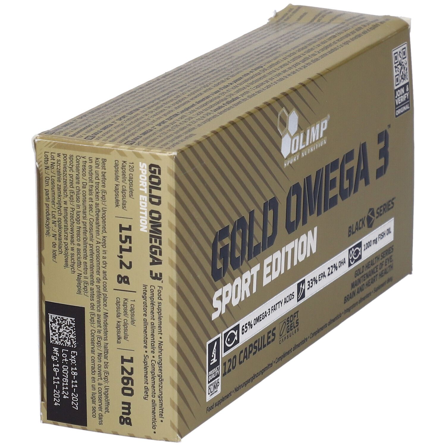 Olimp Gold Omega 3 Sport Edition Capsule