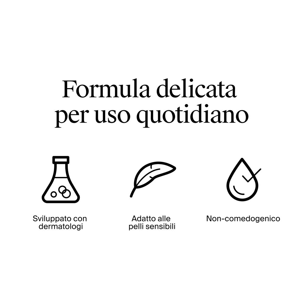 Formula per uso quotidiano: Sviluppato con dermatologi.