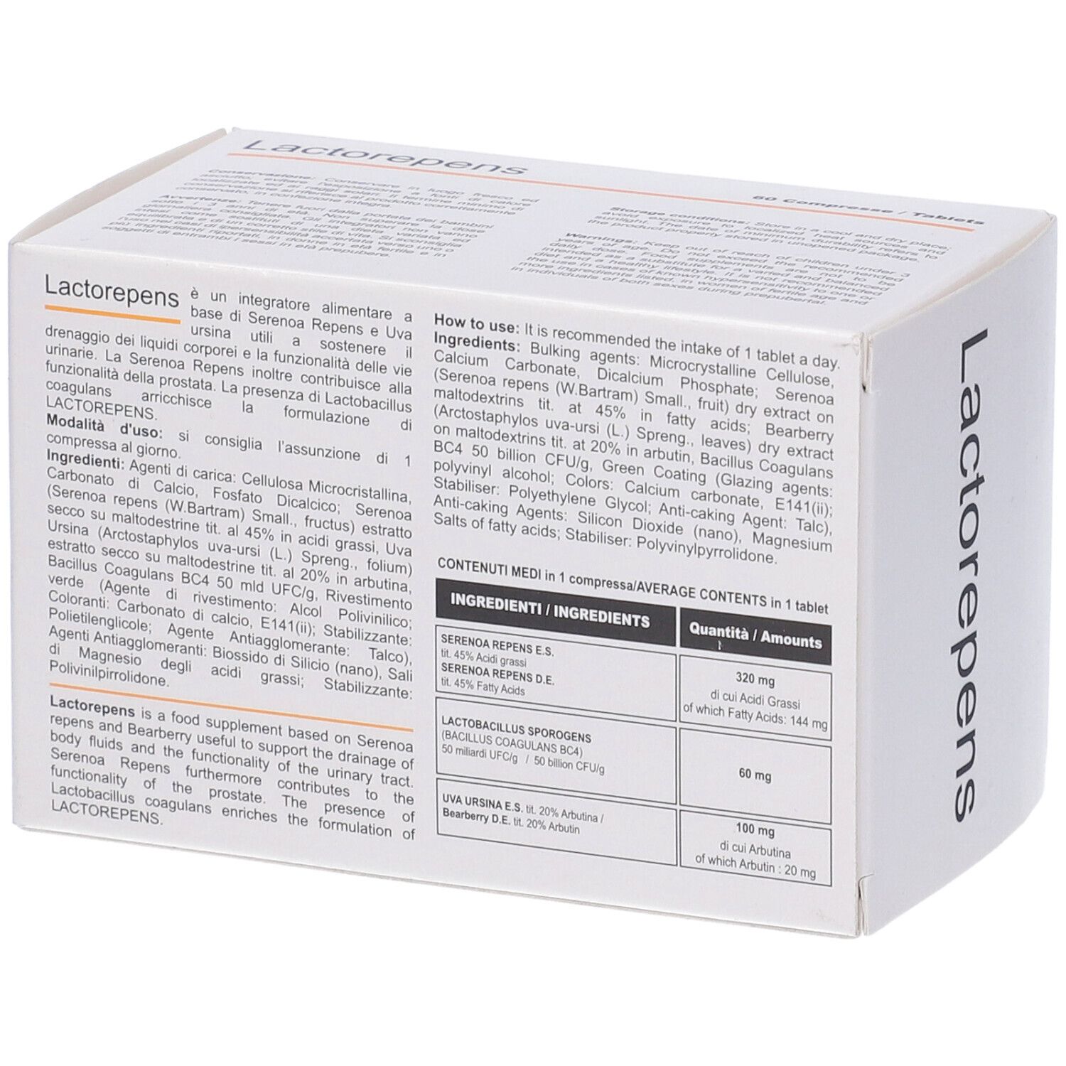 Lactorepens 60 Compresse