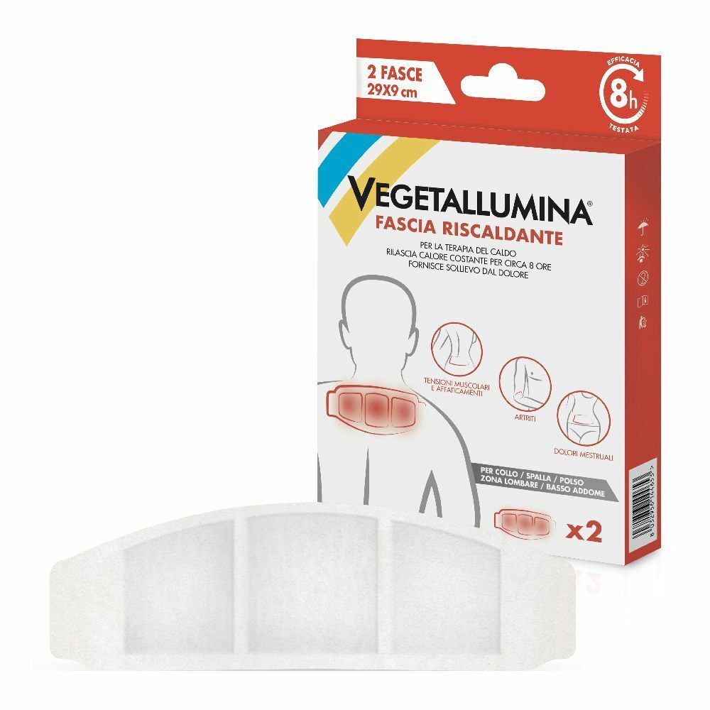 Vegetallumina® Fascia Riscaldante, 2 fascie 29 x 9 cm