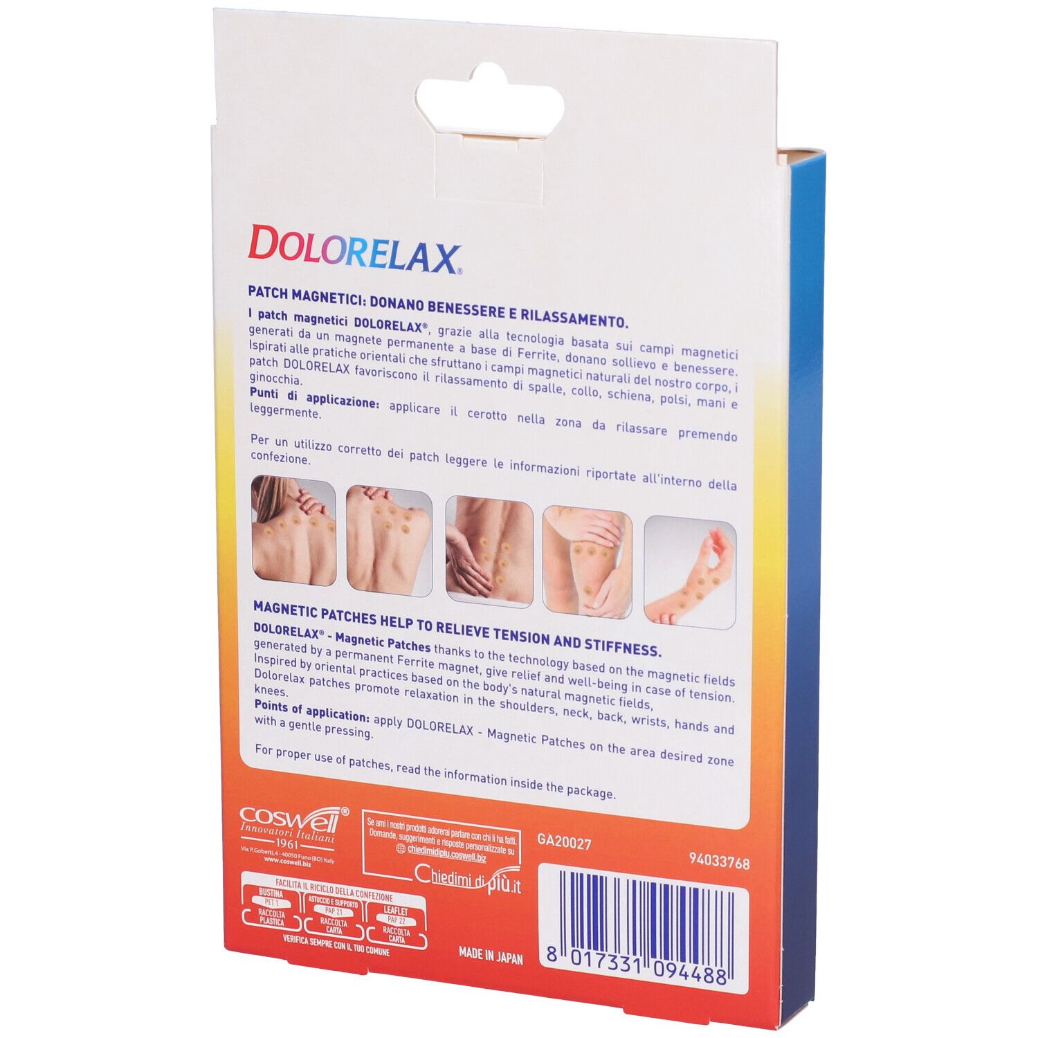 DOLORELAX CEROTTO MAGNETOTERAP