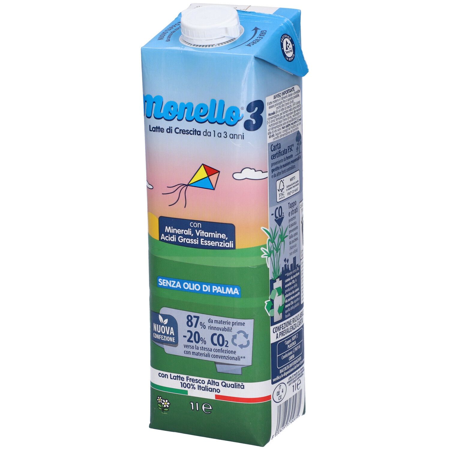 MONELLO 3 FORMULA PER LA CRESCITA A BASE DI LATTE PER BAMBINI DA 1