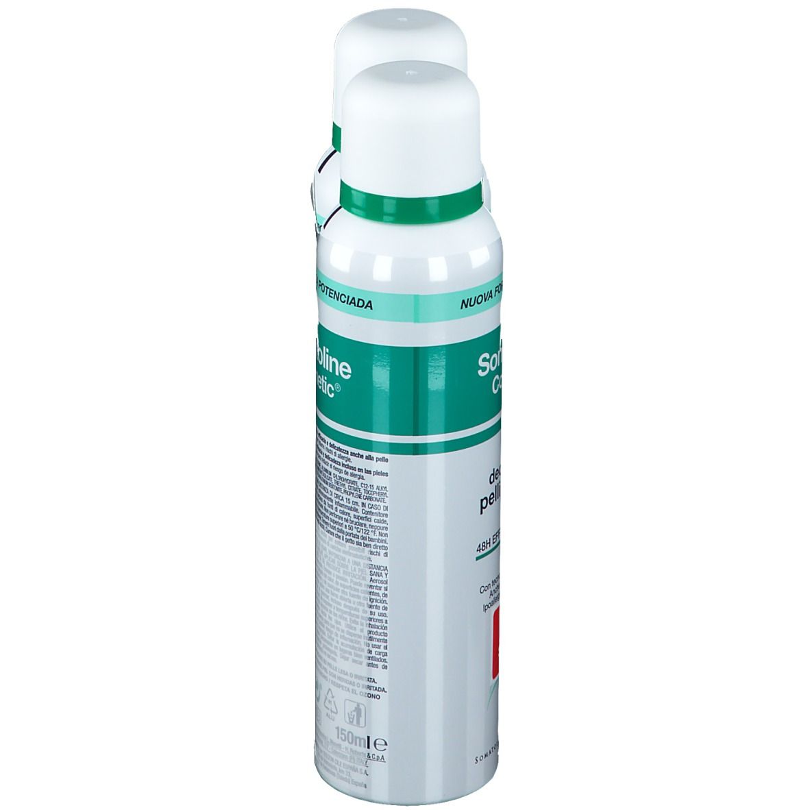 Somatoline Cosmetic® Deodorante Pelli Sensibili Spray, Duo Pack