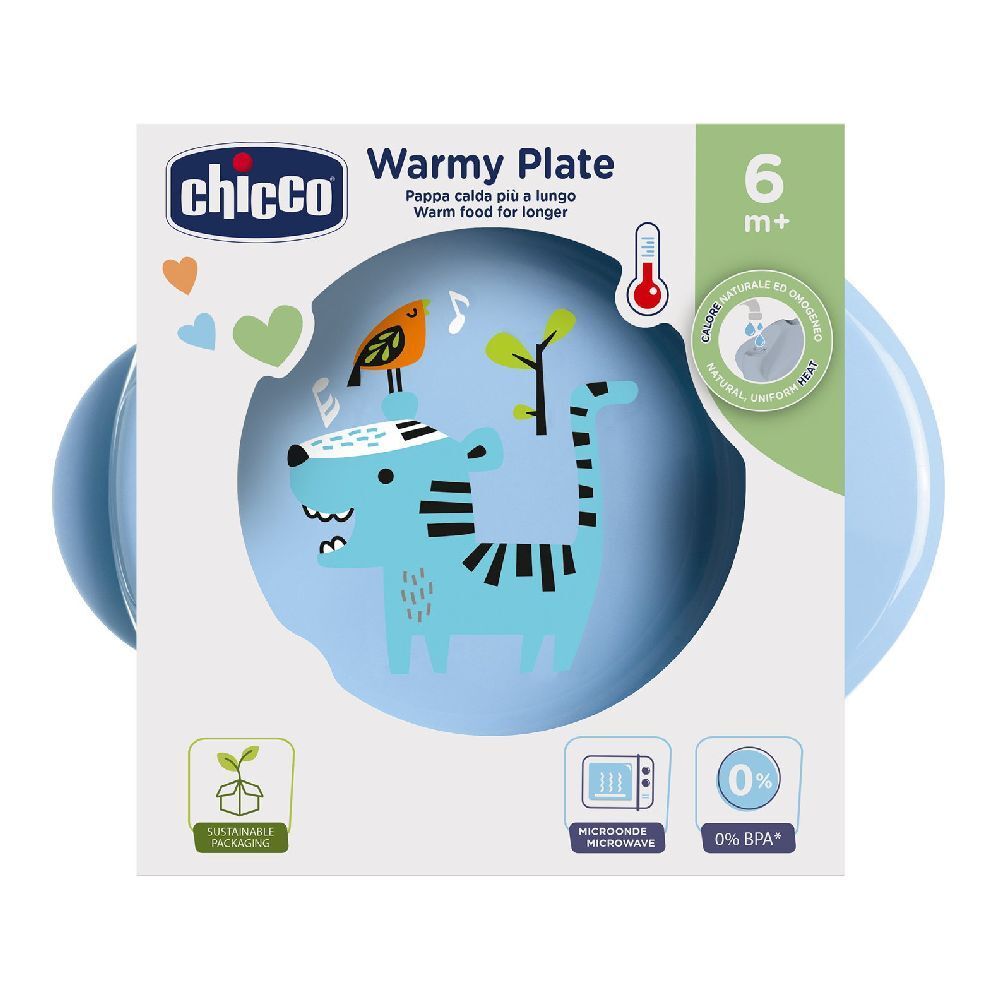 Chicco Piatto Pappacalda 6 Mesi+ Azzurro