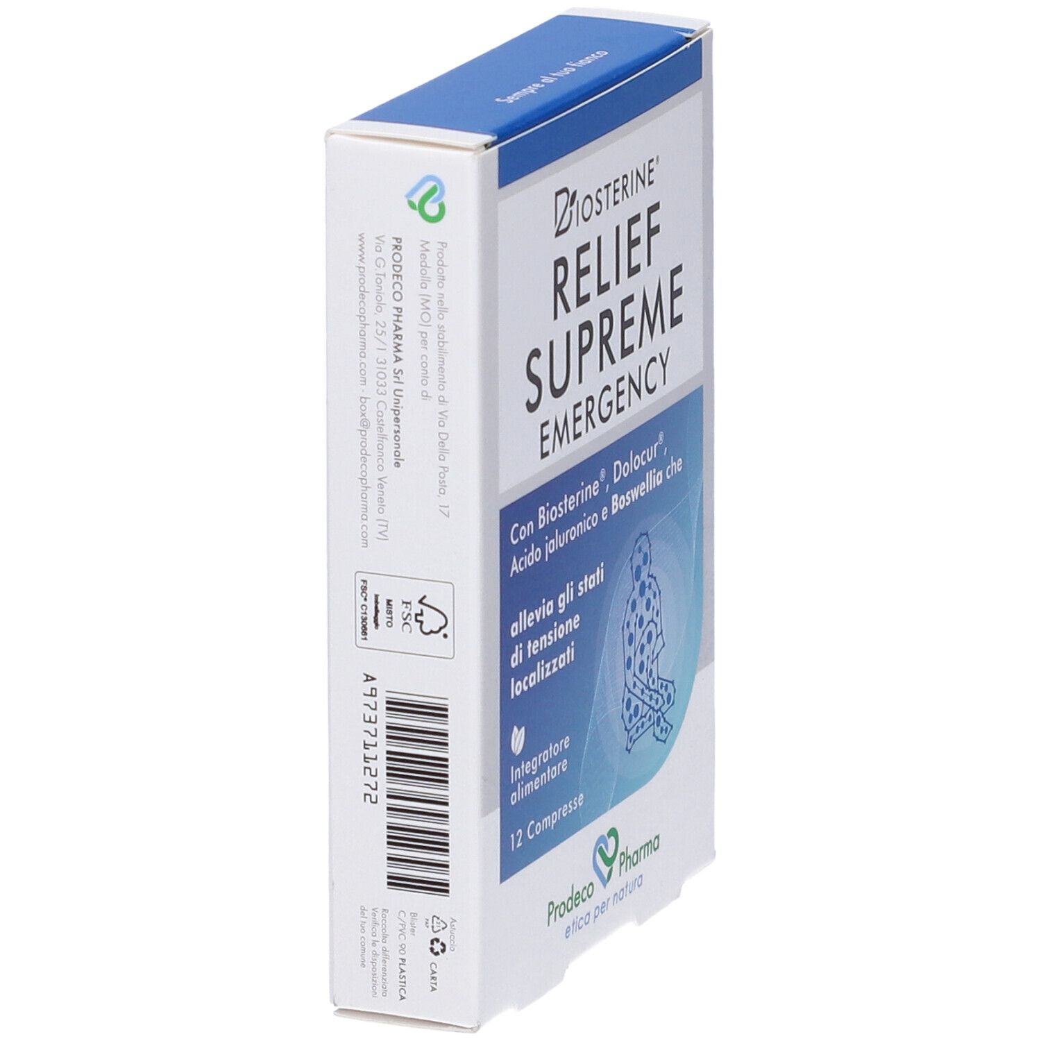 Biosterine Relief Supreme Emergency 12 Compresse