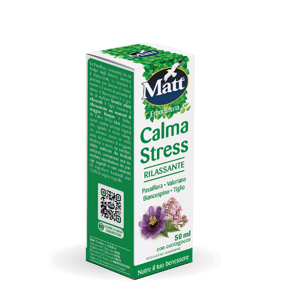Matt Erboristeria Calma Stress, 50ml. Rilassante.