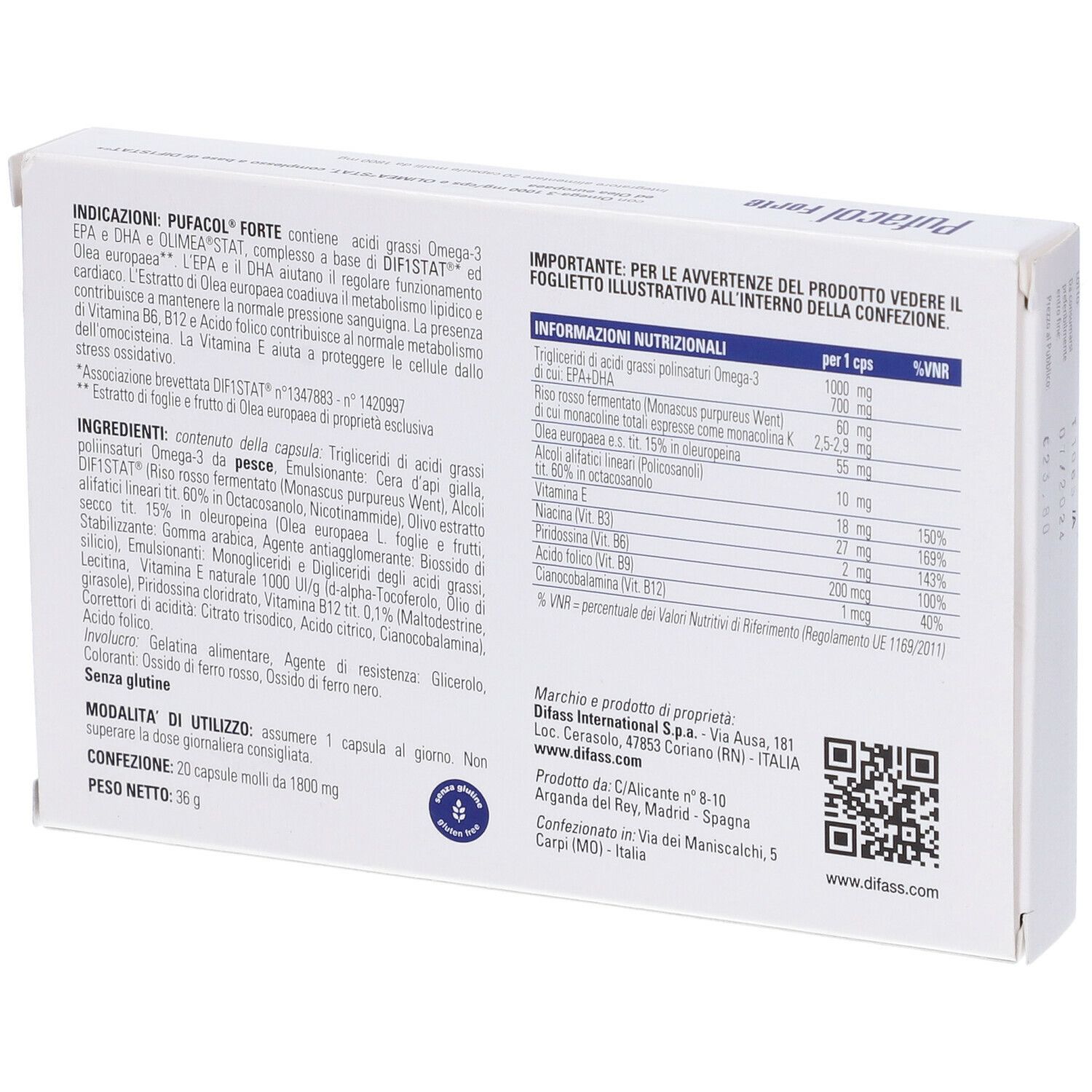 Difass Pufacol Forte Capsule Molli