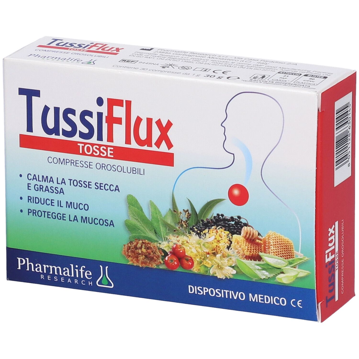 Tussiflux Tosse 30 Compresse Orosolubili Dm