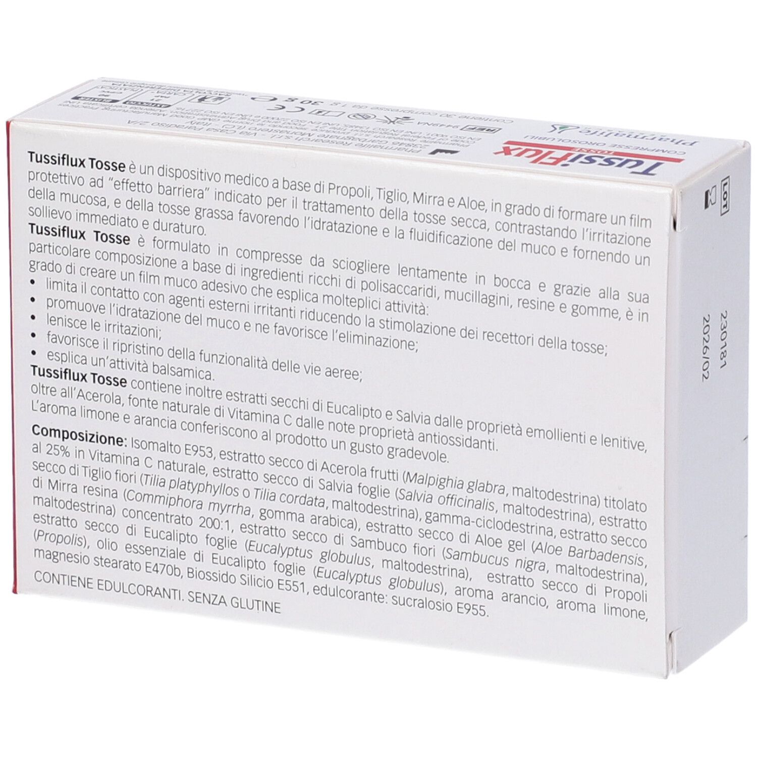 Tussiflux Tosse 30 Compresse Orosolubili Dm