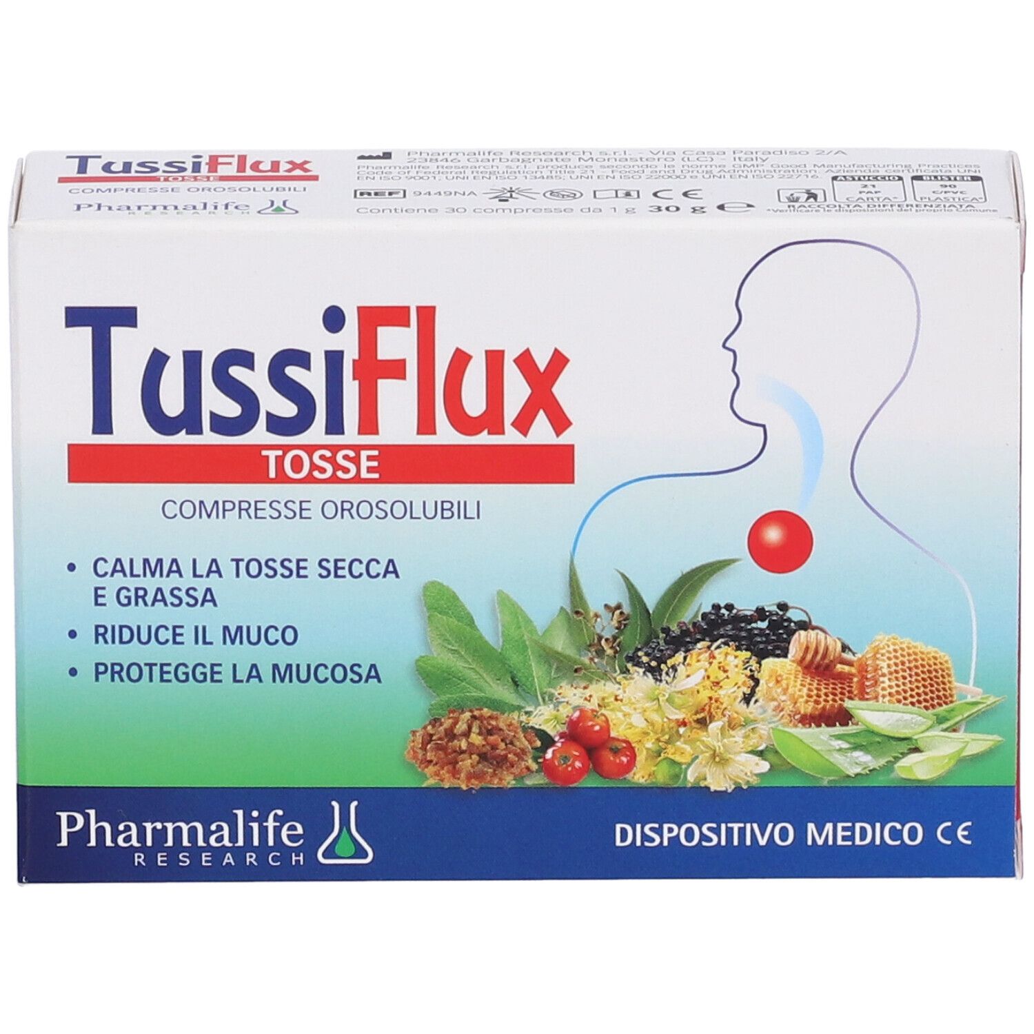 Tussiflux Tosse 30 Compresse Orosolubili Dm