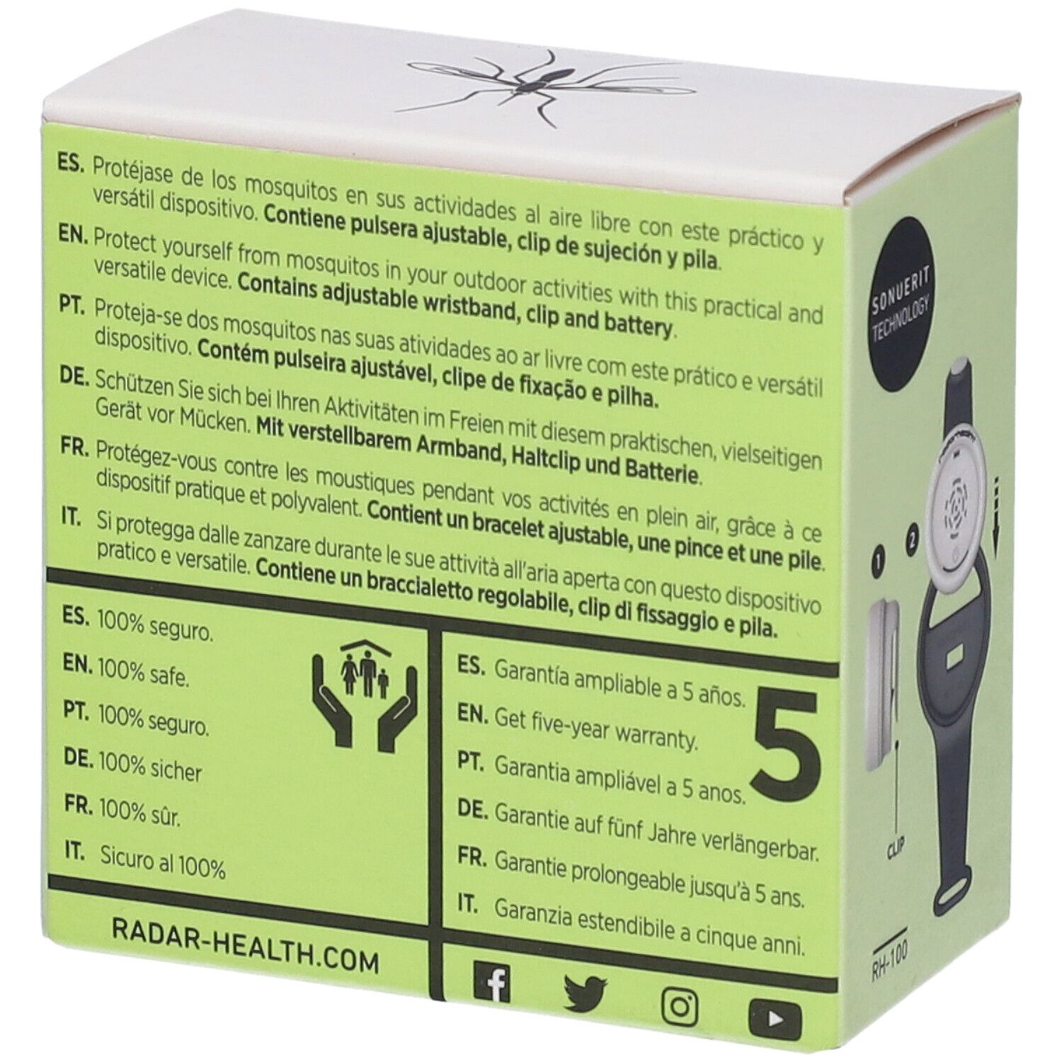 Radarhealth Plus Anti Zanzare Portatile