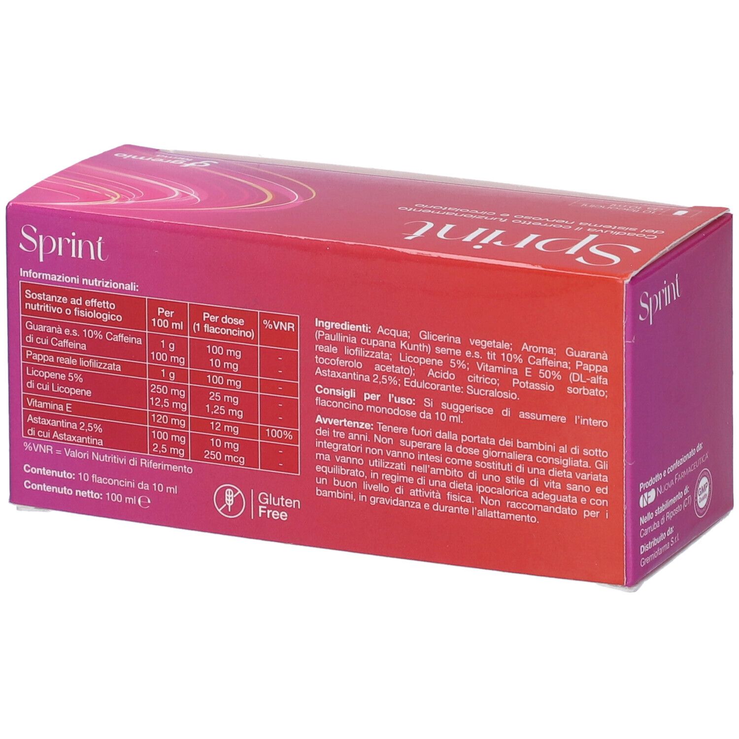 Sprint 10 Flaconcini Da 10 Ml