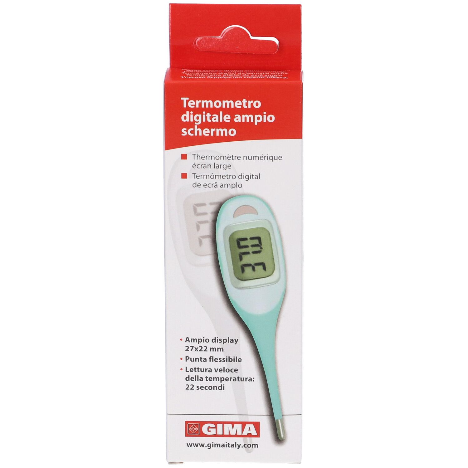 GIMA Termometro Digitale Gima Ampio Schermo - Scatola