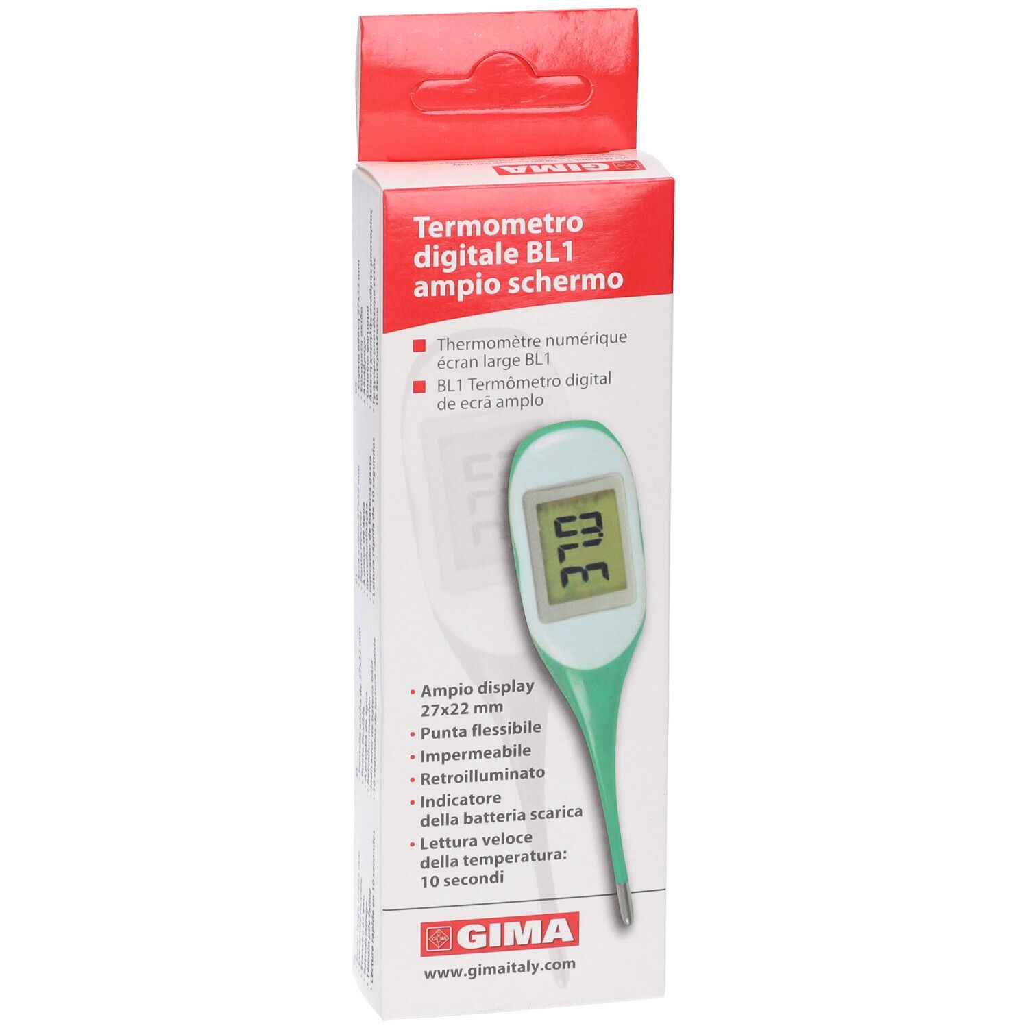 GIMA Termometro Digitale Gima Bl1 Ampio Schermo - Scatola