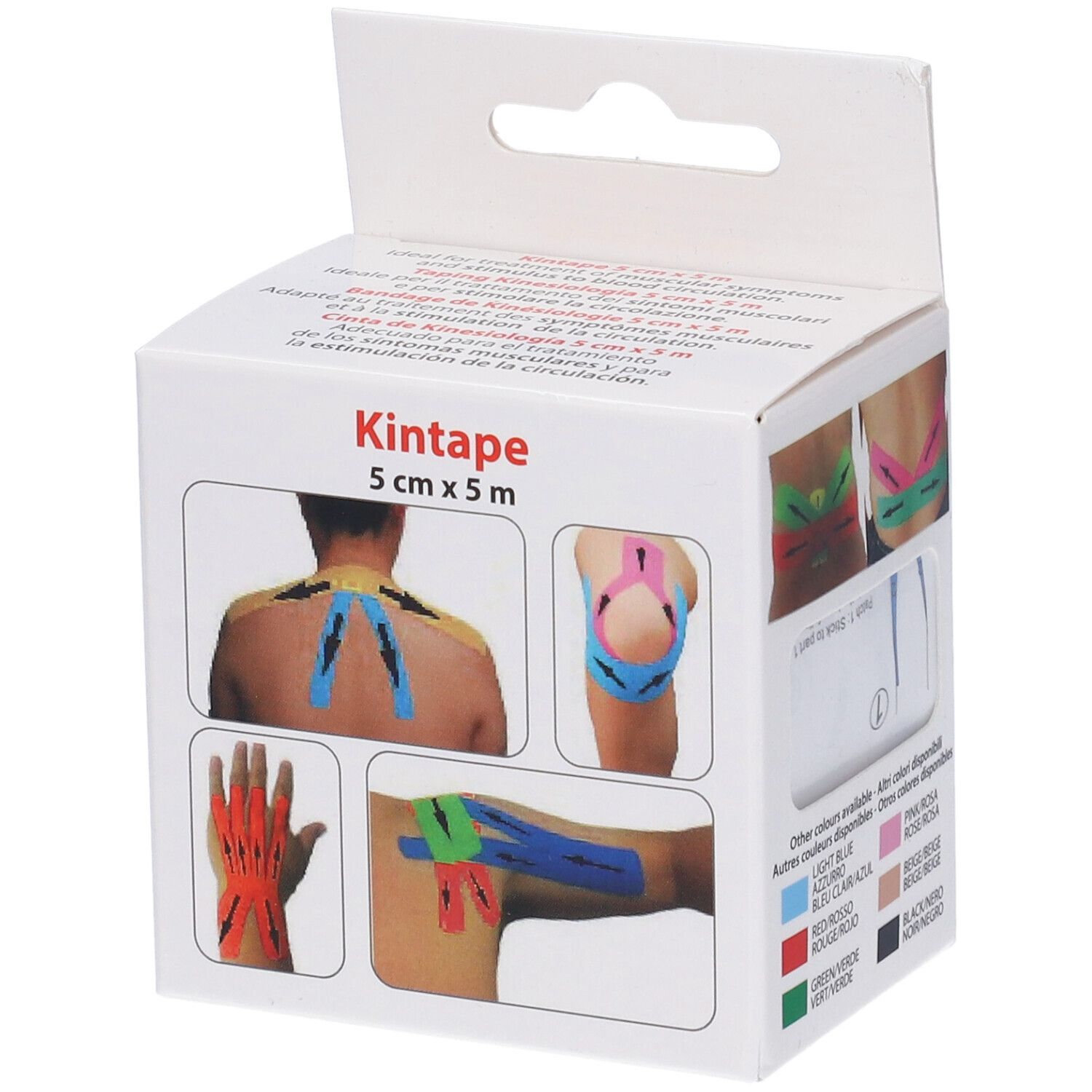 GIMA Taping Kinesiologia 5 M X 5 Cm - Nero