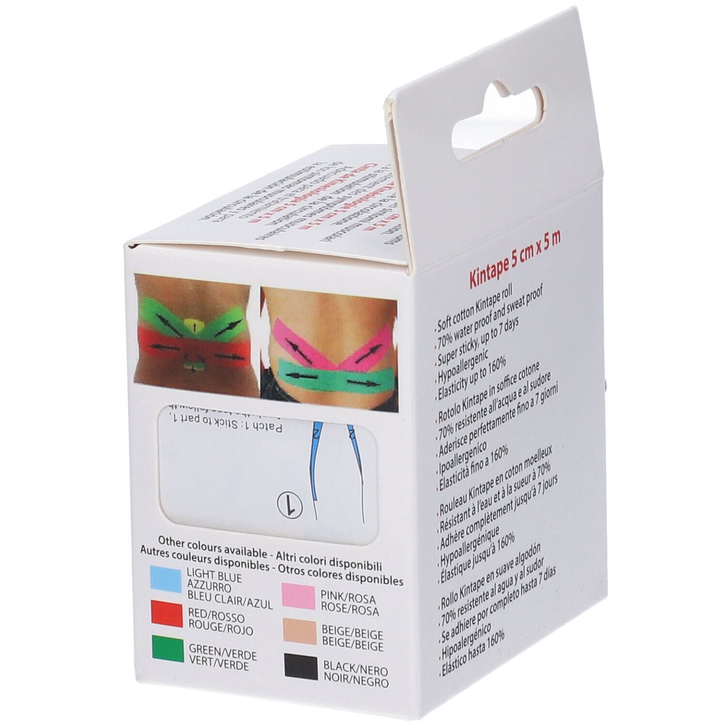 GIMA Taping Kinesiologia 5 M X 5 Cm - Nero