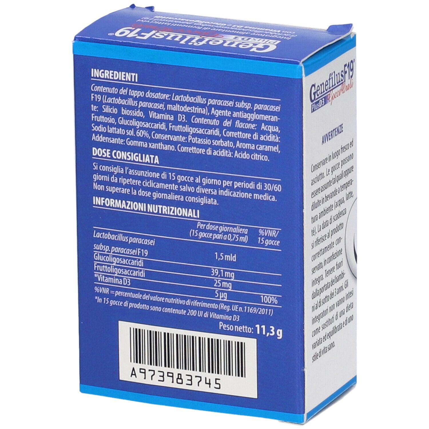 Genefilus F19 Plus D3 Gtt 10Ml