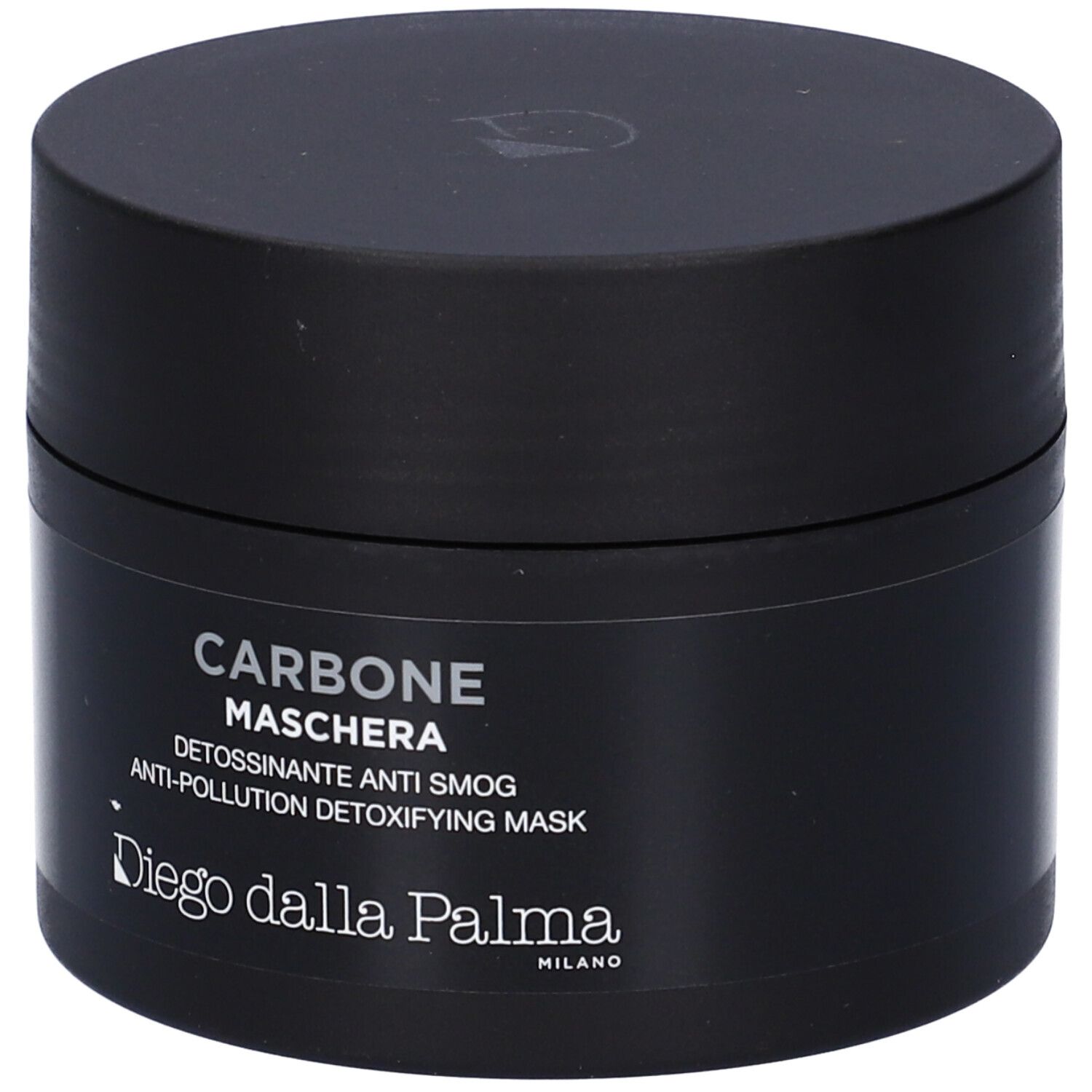 Vasetto nero con Maschera Carbone Diego dalla Palma, Maschera Detox Anti Smog.