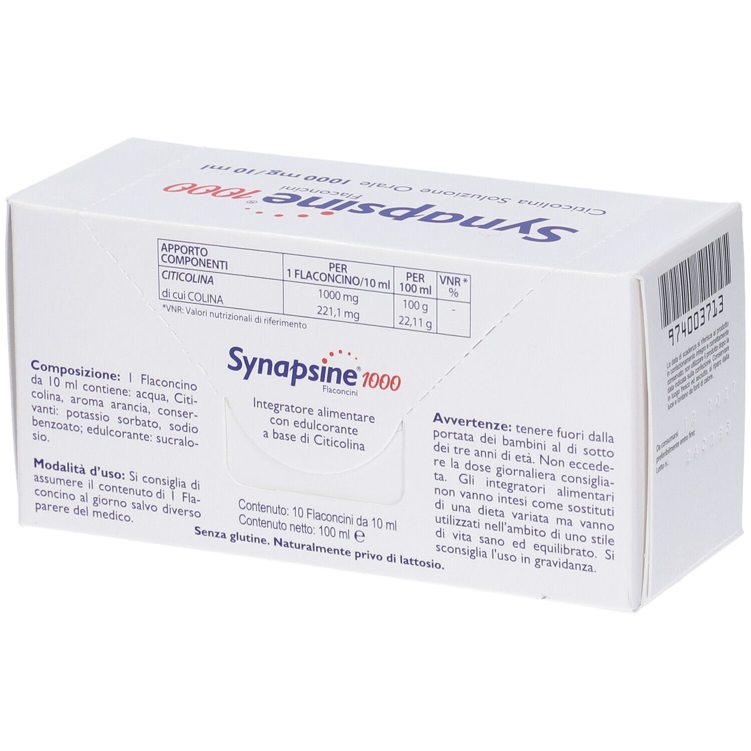 Synapsine 1000 10 Flaconcini 10 Ml