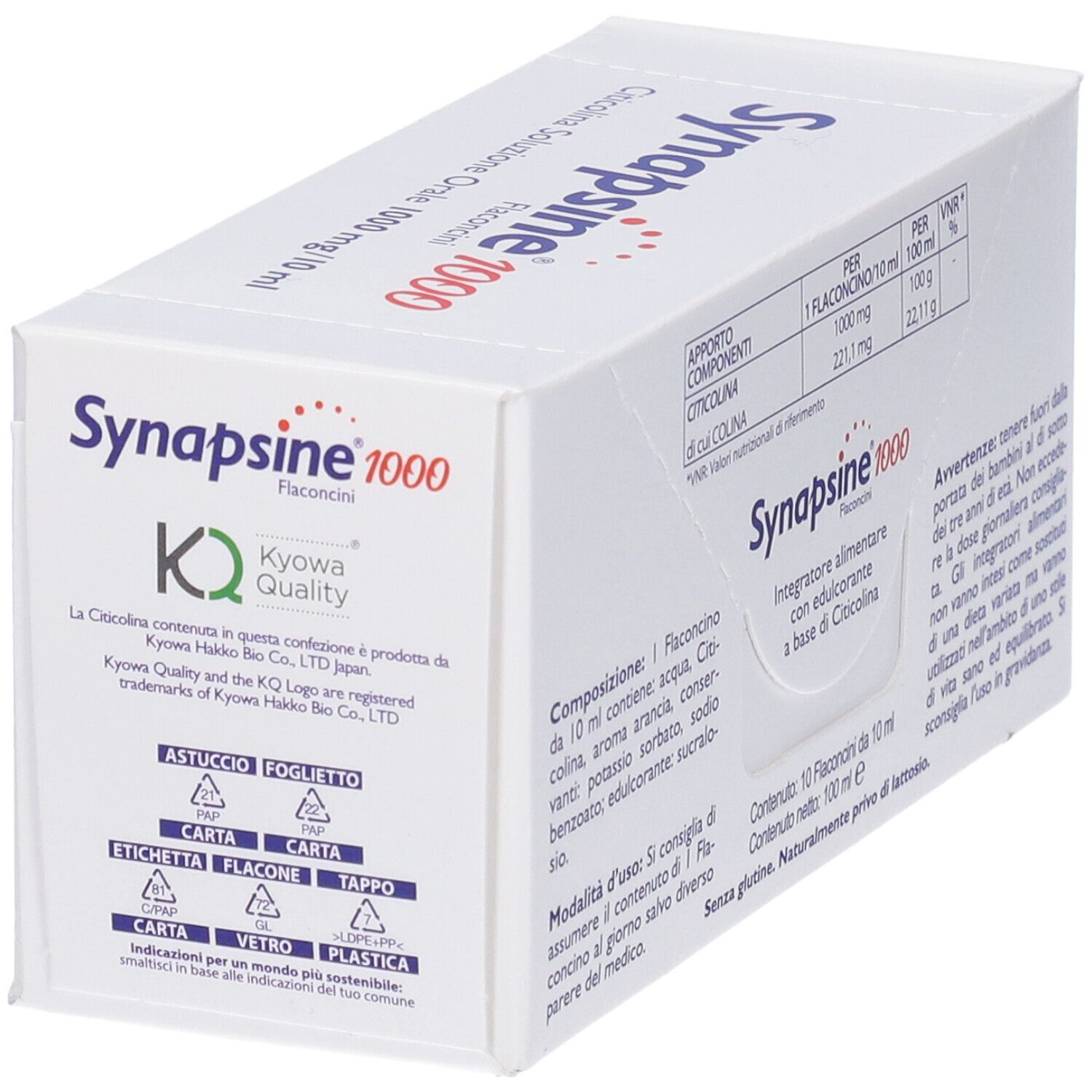 Synapsine 1000 10 Flaconcini 10 Ml