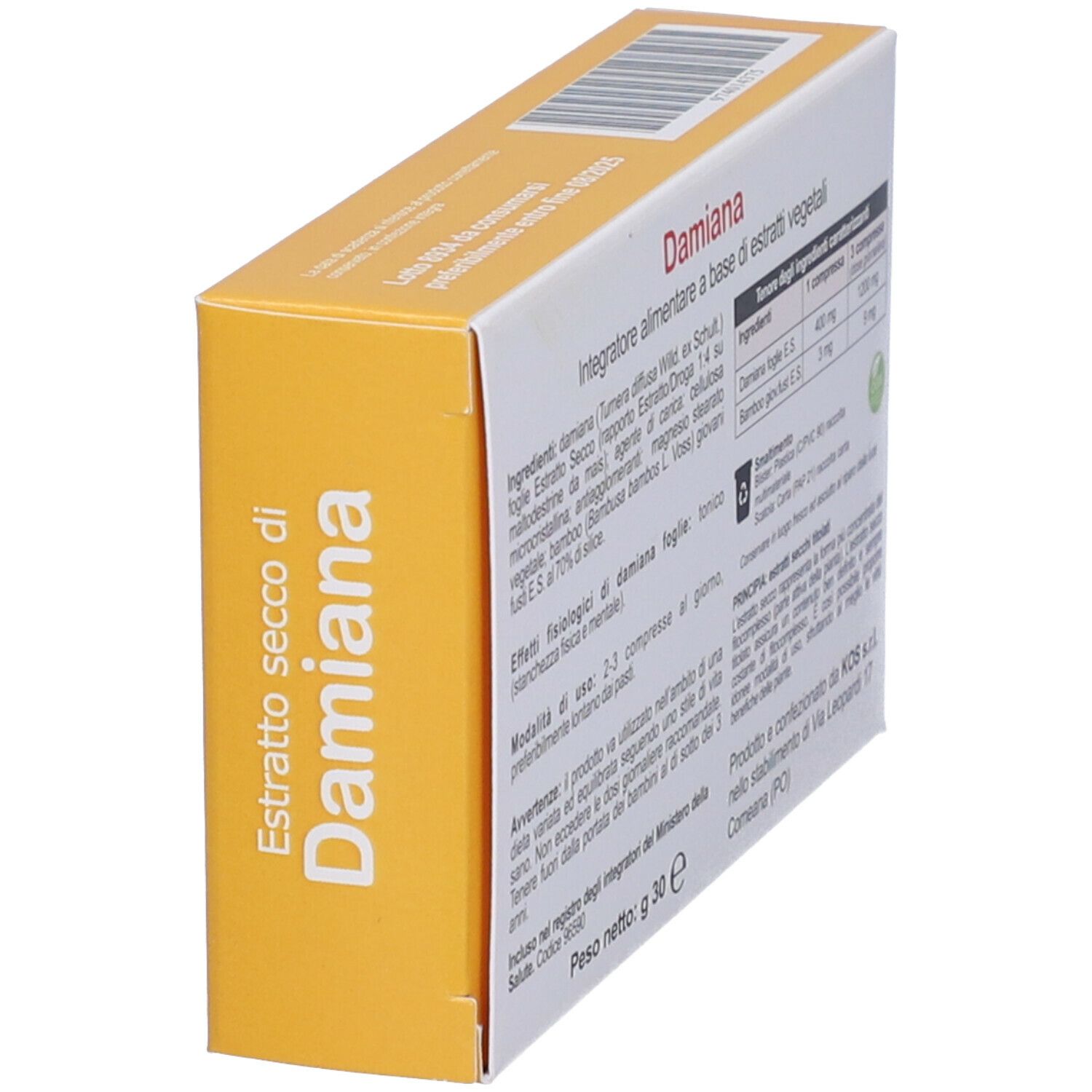 KOS Damiana Estratto Secco Compresse