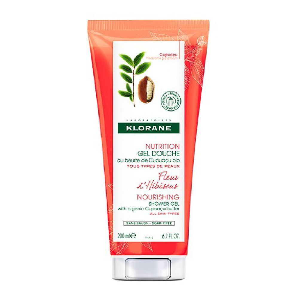 KLORANE Nutritivo Gel Doccia al Burro di Cupuacu Bio Fiore d'Ibisco