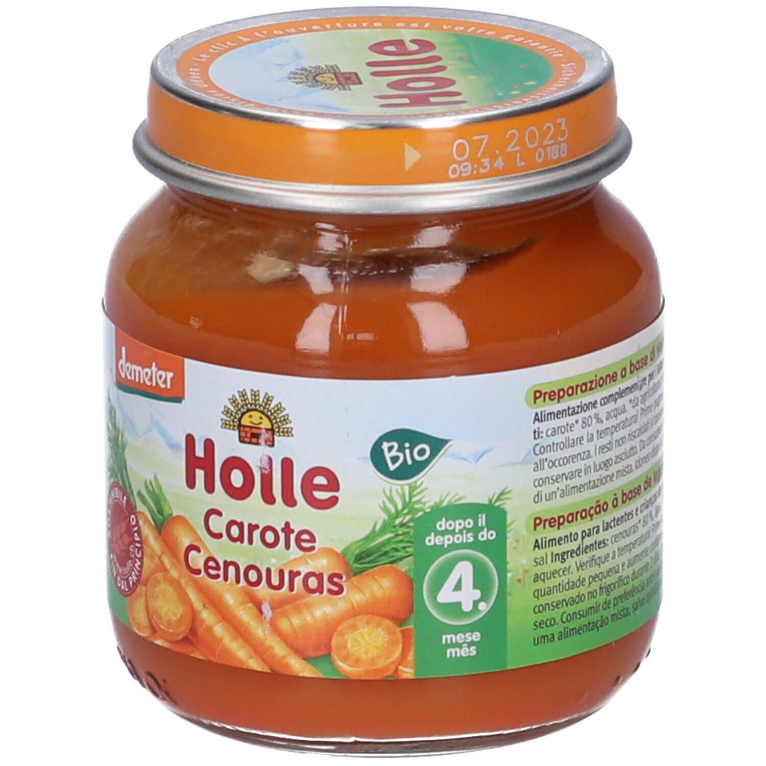 Holle Omogeneizzato Carota125G