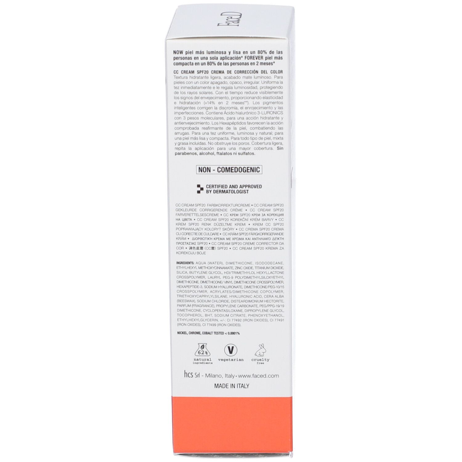 FaceD CC Crema Correttrice  Caramel SPF20