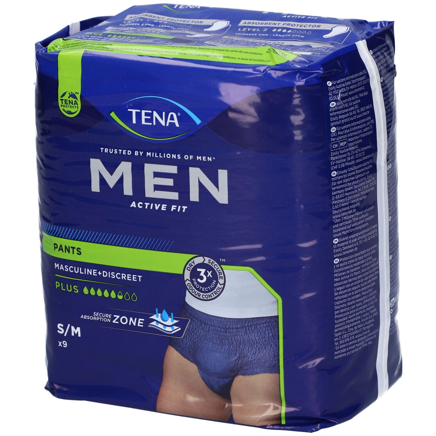 TENA Men Active Fit Pants Taglia S/M