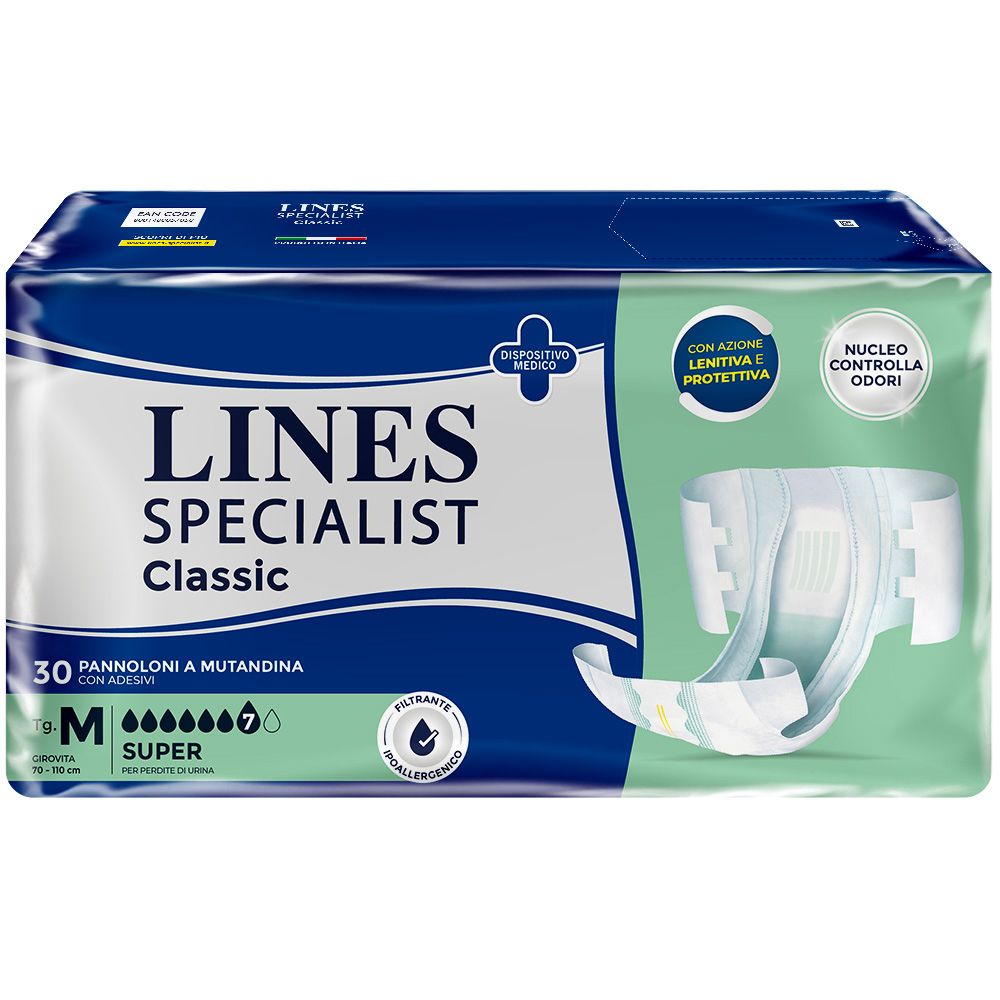 Lines Specialist Classic Pannolone A Mutandina Super Taglia M