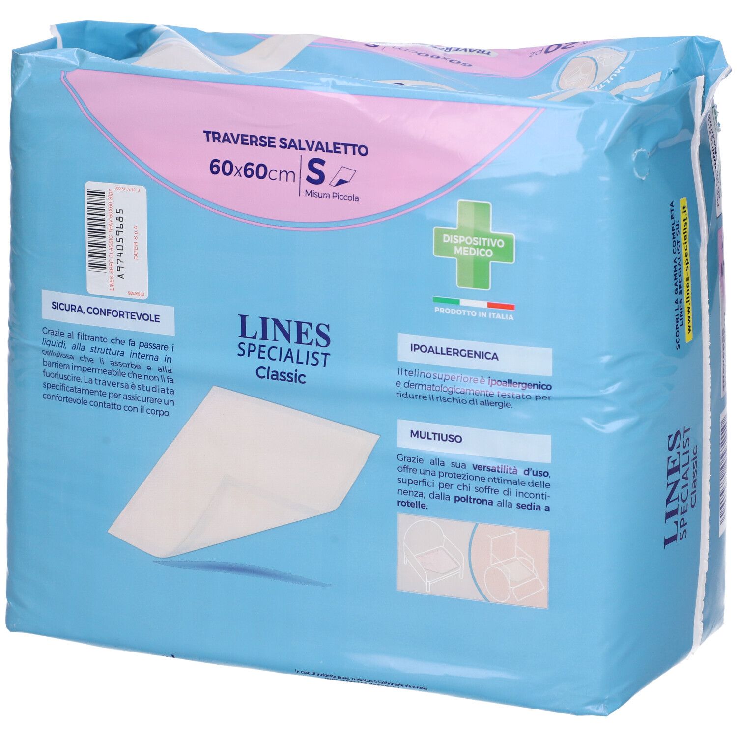 LINES Specialist Classic Traverse Salvaletto 60x60 cm