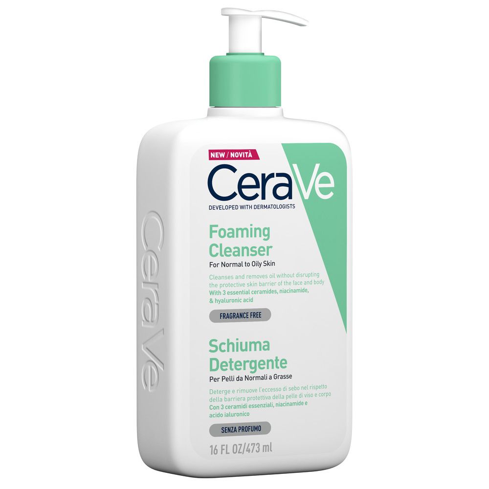 CeraVe Schiuma Detergente Viso Pelle Grassa Seboregolatrice 473 ml