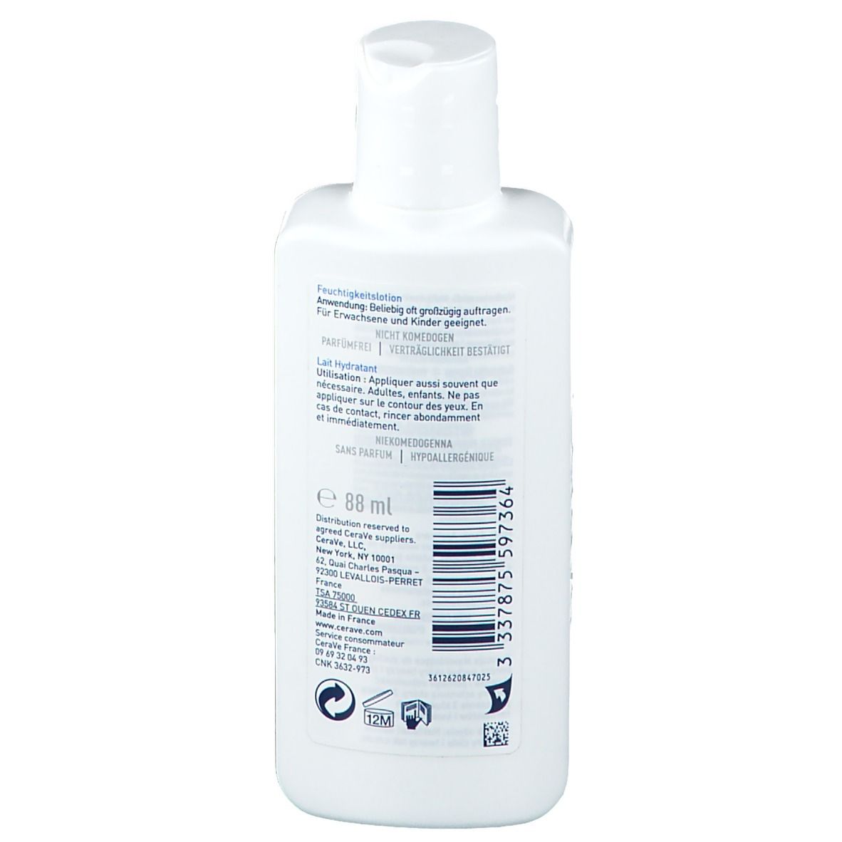 CeraVe Lozione Idratante Corpo Pelle da Secca a Molto Secca 88 ml