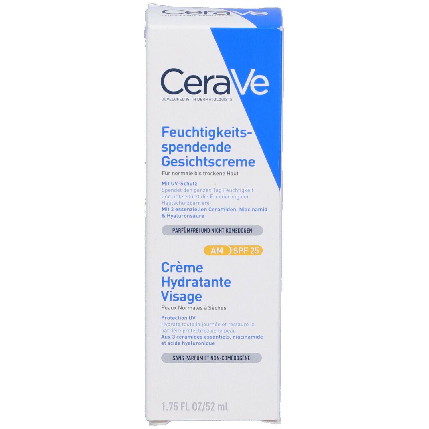 CeraVe Crema Viso Idratante SPF25 24 ore con acido ialuronico