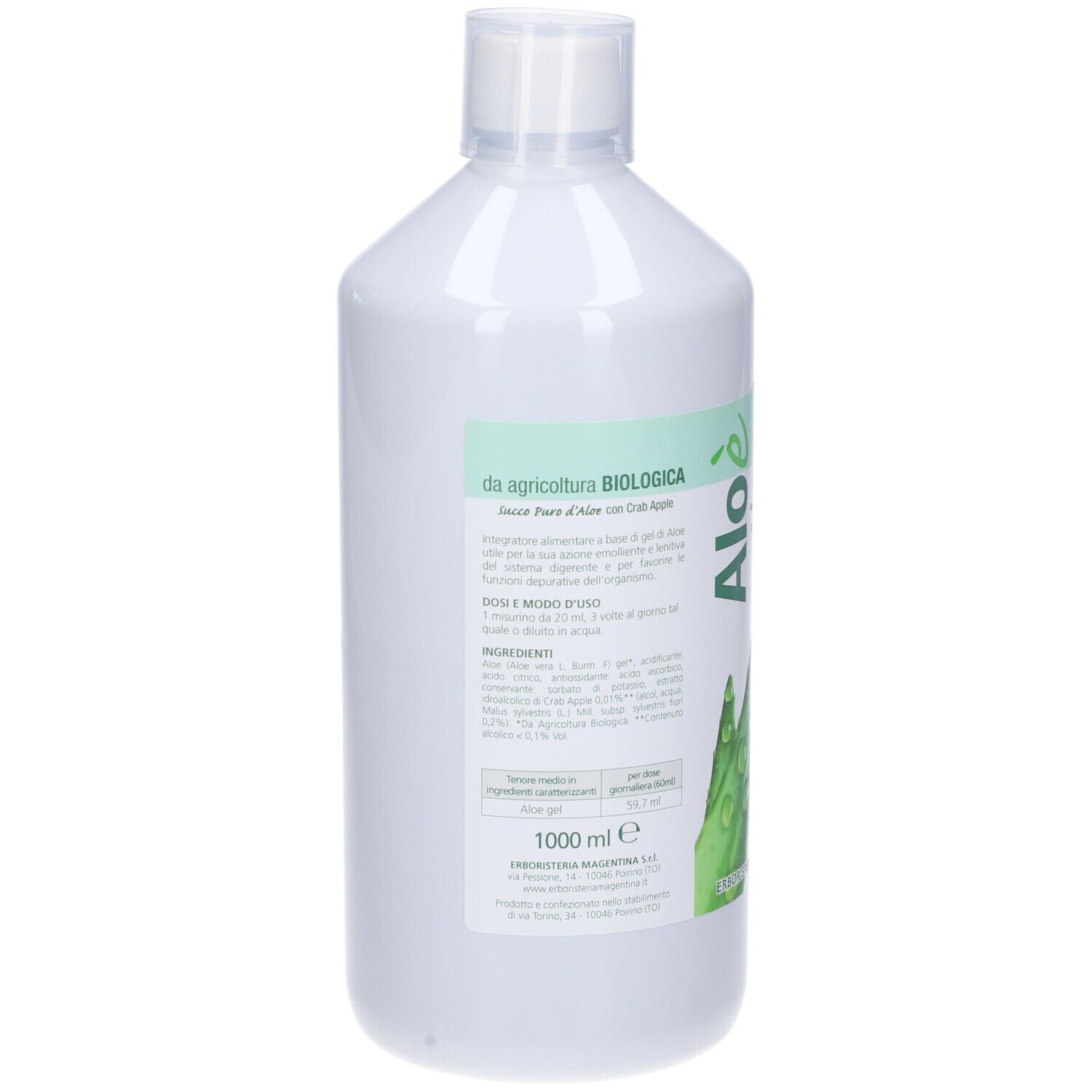 Aloe' Aloe Puro Succo Bio 1 Litro
