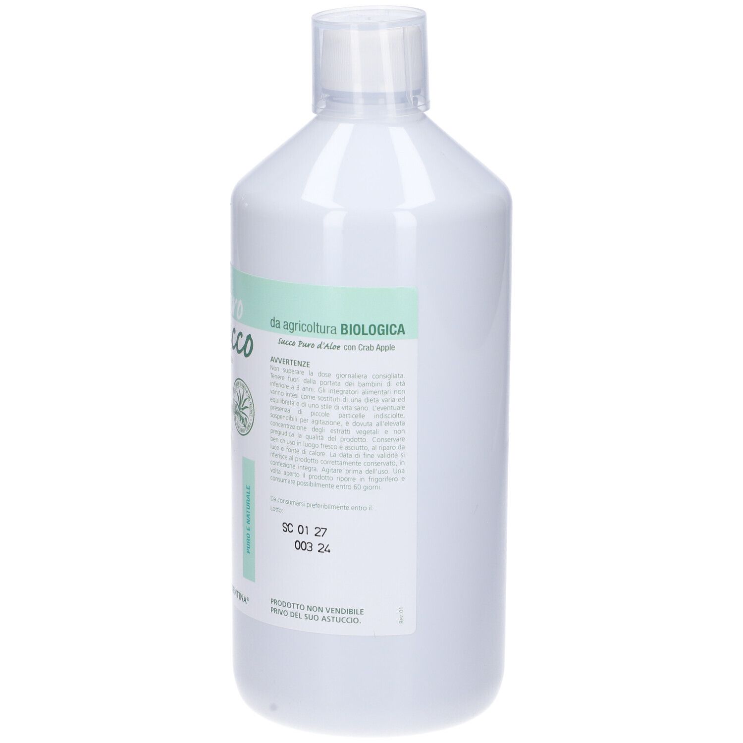 Aloe' Aloe Puro Succo Bio 1 Litro