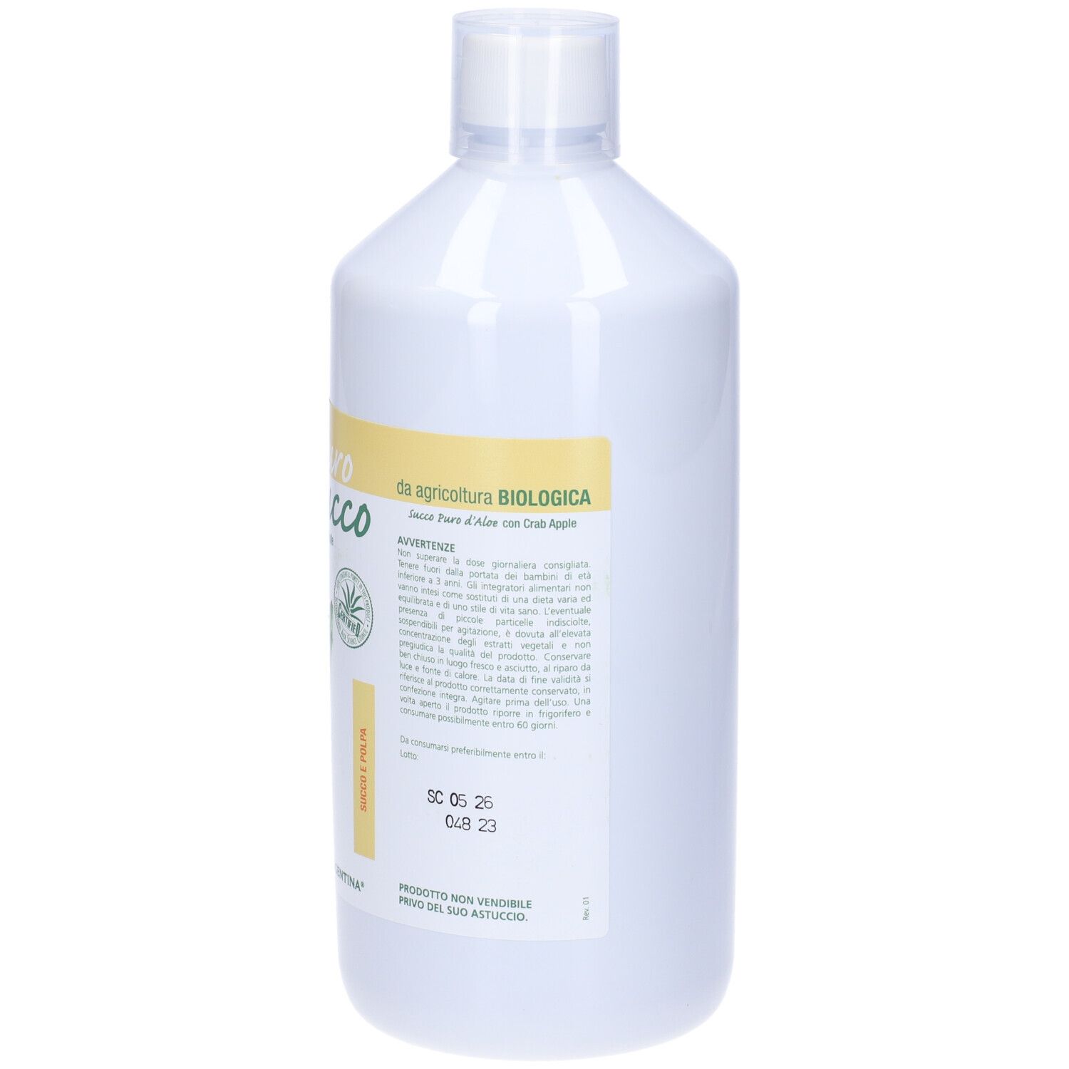 Aloe' Aloe Succo E Polpa Bio 1 Litro