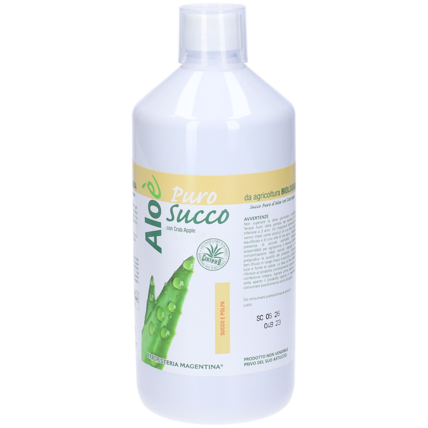 Aloe' Aloe Succo E Polpa Bio 1 Litro