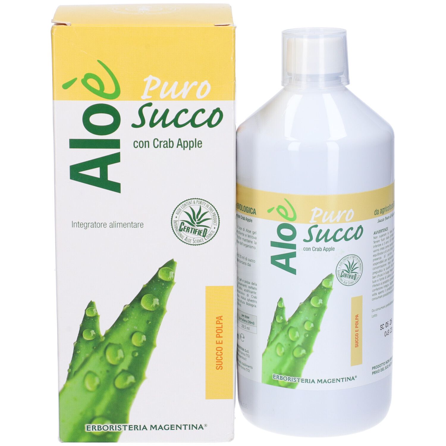 Aloe' Aloe Succo E Polpa Bio 1 Litro