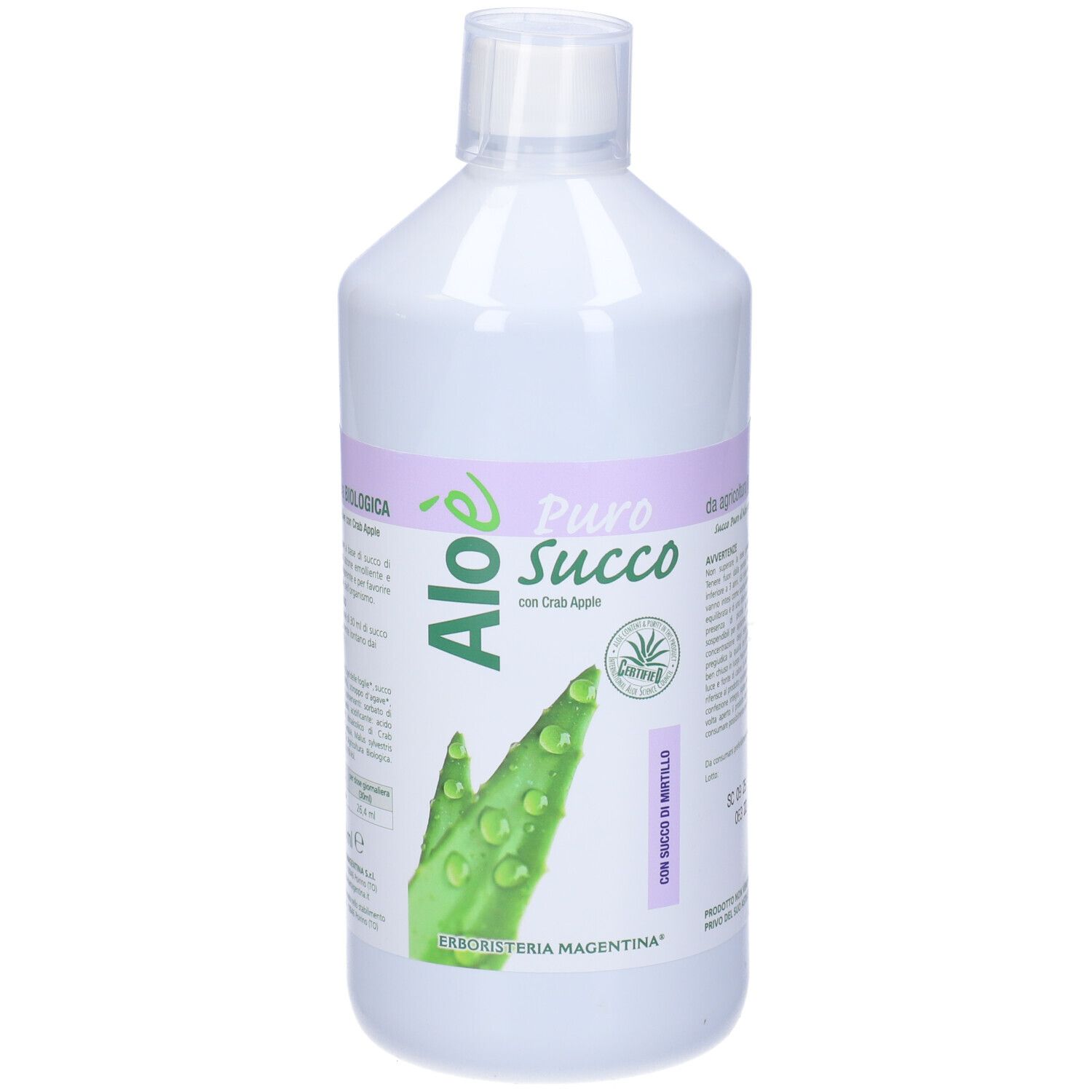 Aloe' Aloe Vera Bio + Mirtillo 1 Litro