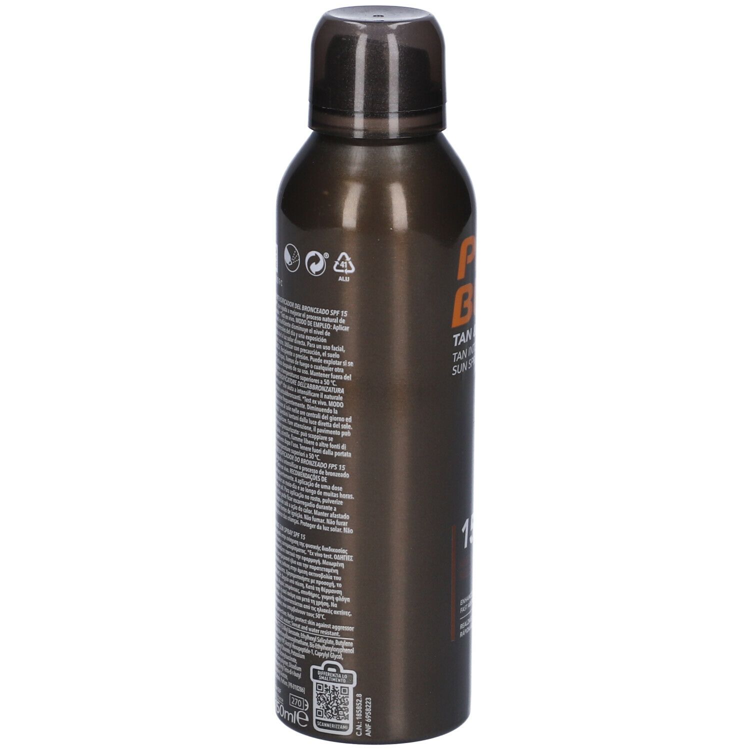 PIZ BUIN Tan & Protect Spray Solare Intensificatore dell'Abbronzatura SPF 15 150 ml