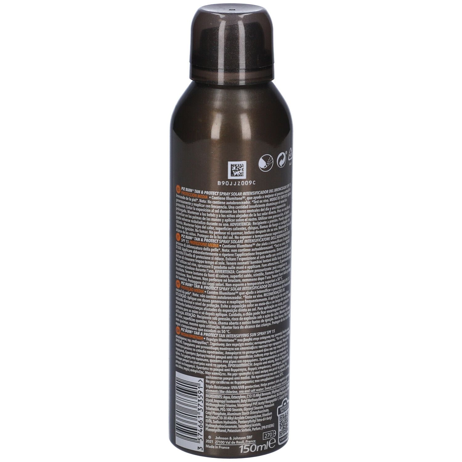 PIZ BUIN Tan & Protect Spray Solare Intensificatore dell'Abbronzatura SPF 15 150 ml